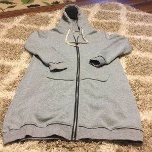 Long sweat shirt jacket